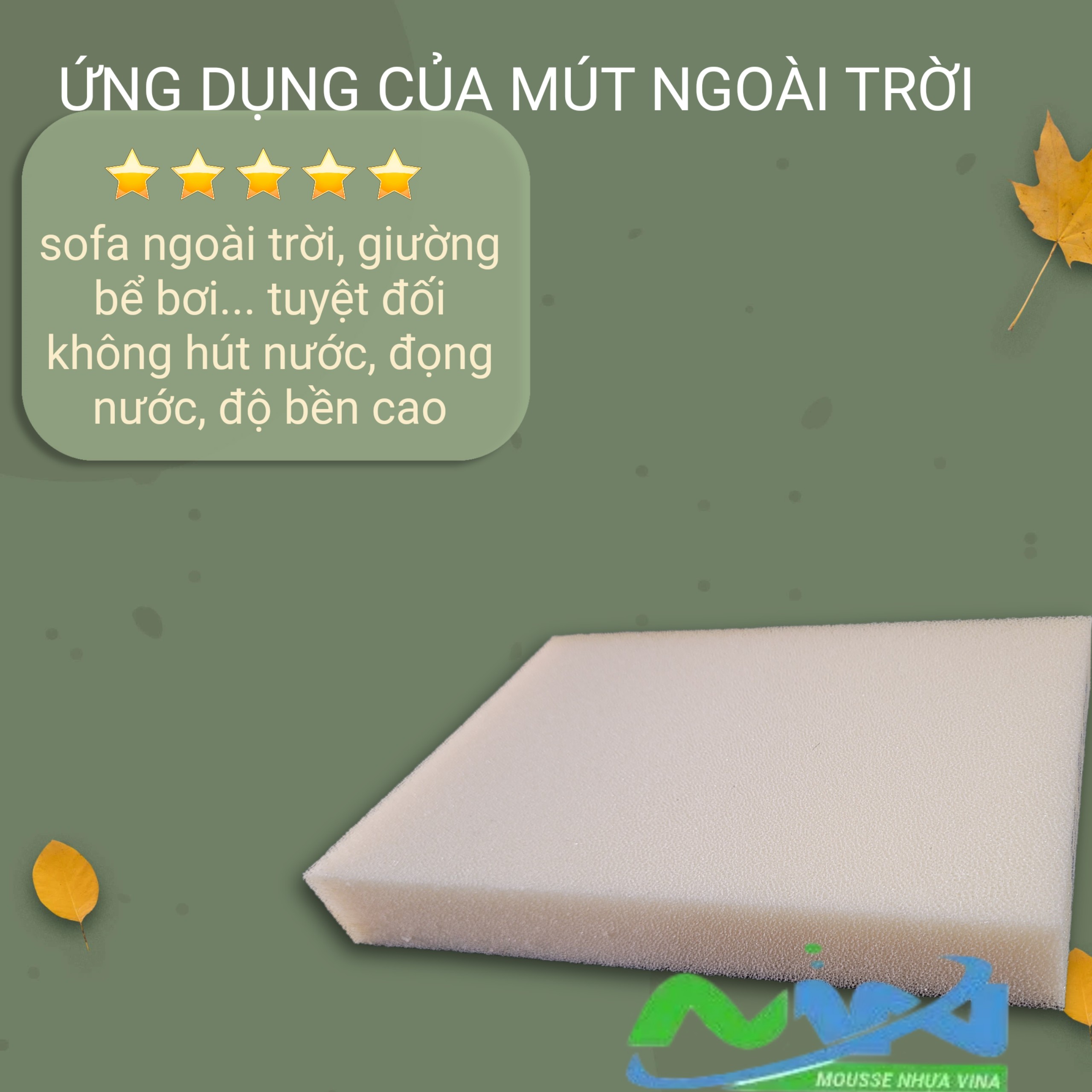Sự khác biệt và ứng dụng mút trong nhà và mút ngoài trời như thế nào? 1